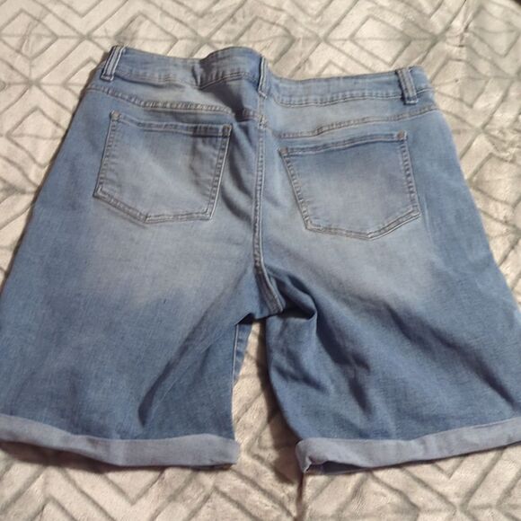 Women's Blue Shorts - Picture 2 of 8